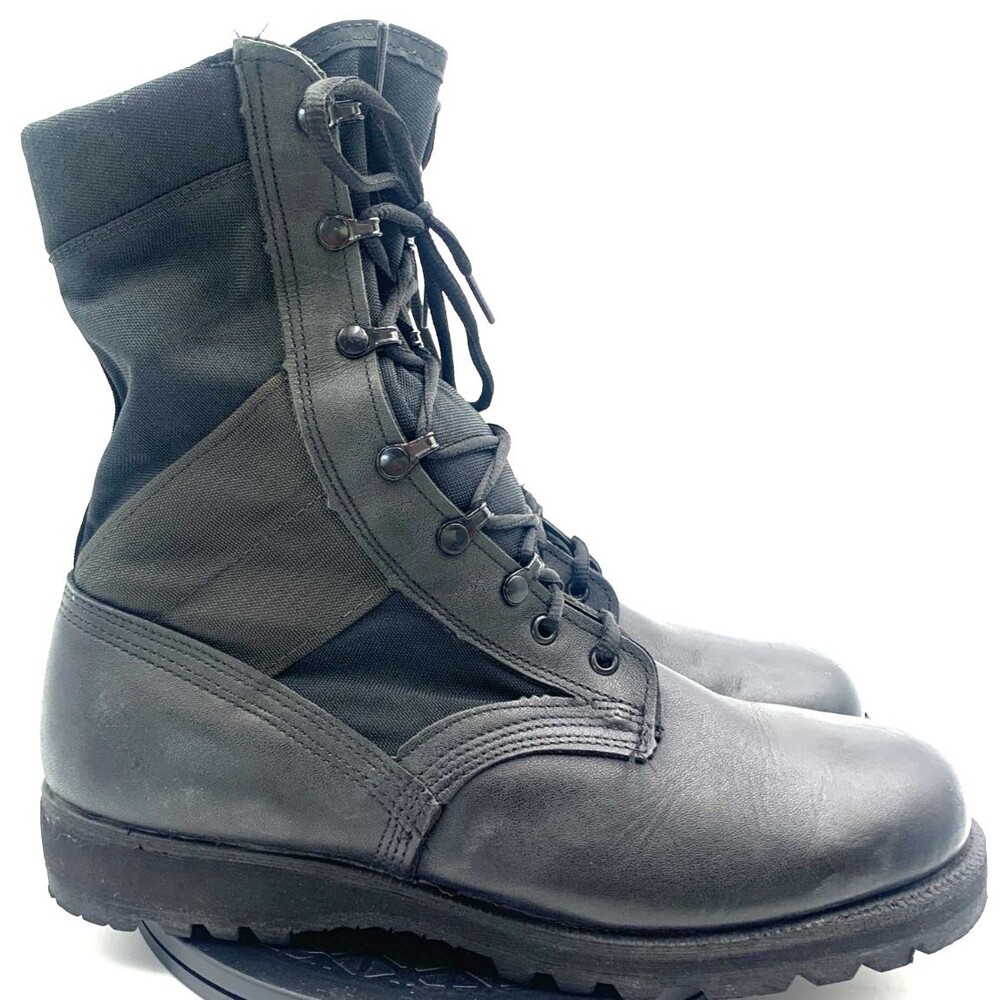 VTG Ro-Search Combat Jungle Boots Men's Size 12R Black Protective Spike Military